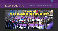 Desktop Screenshot of fayettevillemardigras.com